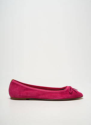 Ballerines bout rond talon plat jusqu'à 3cm rose SOLINE femme