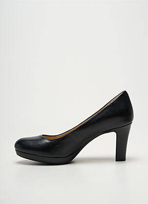 Escarpins tissage satiné talon de 7 à 9cm noir GEOX femme