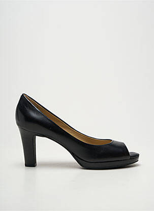 Escarpins tissage satiné talon de 7 à 9cm noir GEOX femme