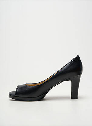 Escarpins tissage satiné talon de 7 à 9cm noir GEOX femme