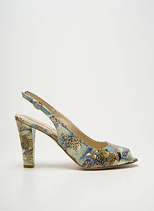 Escarpins fermeture boucle(s) talon haut de 10cm et plus bleu COCO ET ABRICOT femme