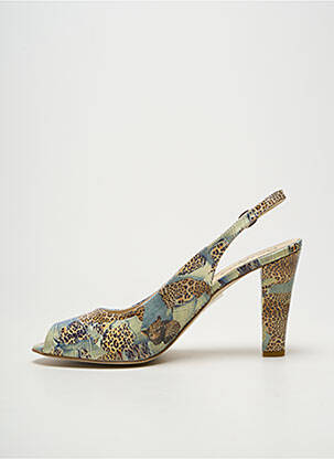 Escarpins fermeture boucle(s) talon haut de 10cm et plus bleu COCO ET ABRICOT femme