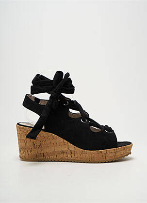 Sandales/nu pieds talon plat jusqu'à 3cm noir LES P'TITES BOMBES femme