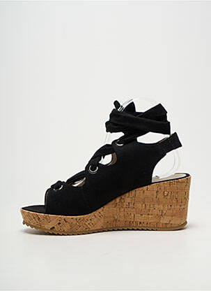 Sandales/nu pieds talon plat jusqu'à 3cm noir LES P'TITES BOMBES femme