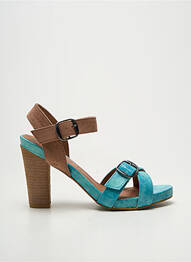 Sandales/nu pieds talon bottier talon de 7 à 9cm bleu LES P'TITES BOMBES femme