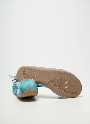 Ballerines bout rond talon plat jusqu'à 3cm bleu LES P'TITES BOMBES femme