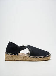 Espadrilles bout rond talon de 4 à 6cm noir LA MAISON DE L'ESPADRILLE femme