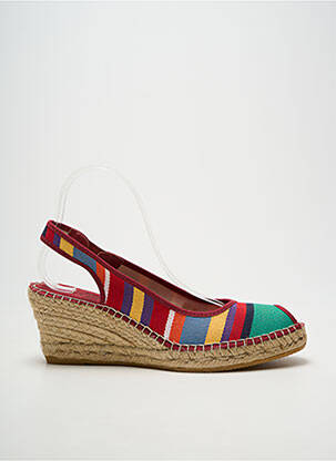 Espadrilles bout ouvert talon de 7 à 9cm violet LA MAISON DE L'ESPADRILLE femme