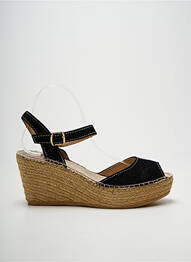 Espadrilles fermeture boucle(s) talon de 7 à 9cm noir TONI PONS femme