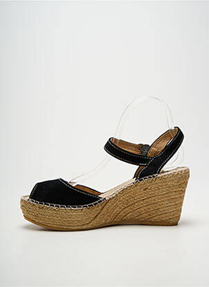 Espadrilles fermeture boucle(s) talon de 7 à 9cm noir TONI PONS femme