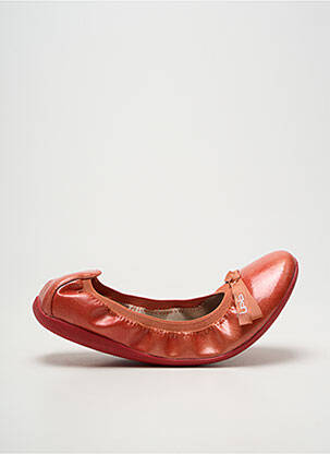 Ballerines matière lisse talon plat jusqu'à 3cm orange LES P'TITES BOMBES femme