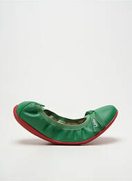 Ballerines bout rond talon plat jusqu'à 3cm vert LES P'TITES BOMBES femme