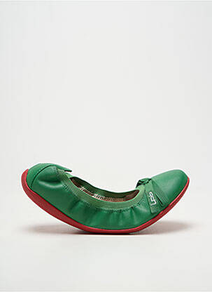 Ballerines bout rond talon plat jusqu'à 3cm vert LES P'TITES BOMBES femme