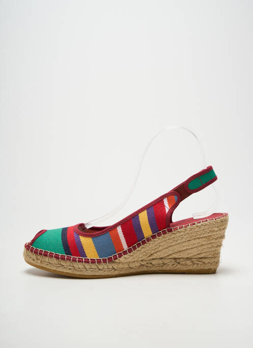 Espadrilles bout ouvert talon de 7 à 9cm violet LA MAISON DE L'ESPADRILLE femme