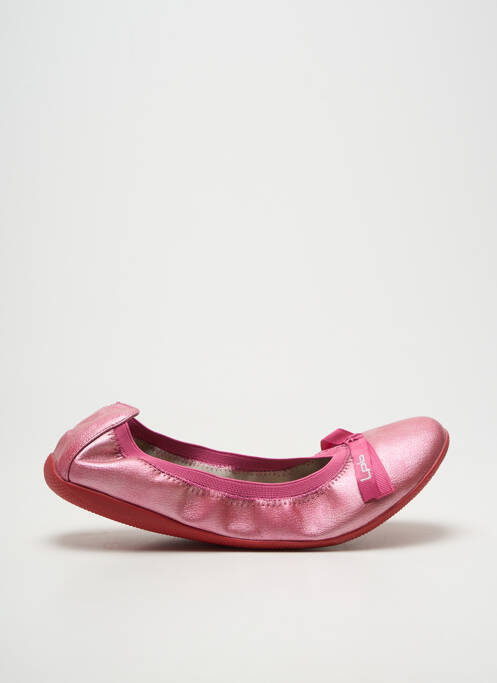 Ballerines matière lisse talon plat jusqu'à 3cm rose LES P'TITES BOMBES femme