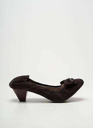 Escarpins cubain talon de 4 à 6cm marron LES P'TITES BOMBES femme