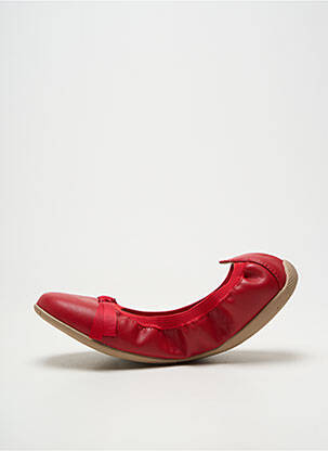 Ballerines bout rond talon plat jusqu'à 3cm rouge LES P'TITES BOMBES femme