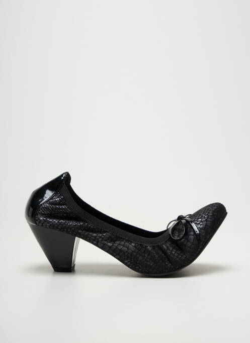 Escarpins cubain talon de 4 à 6cm noir LES P'TITES BOMBES femme