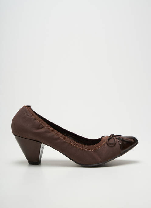Escarpins cubain talon de 4 à 6cm marron LES P'TITES BOMBES femme