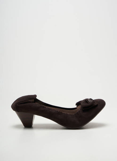 Escarpins cubain talon de 4 à 6cm marron LES P'TITES BOMBES femme
