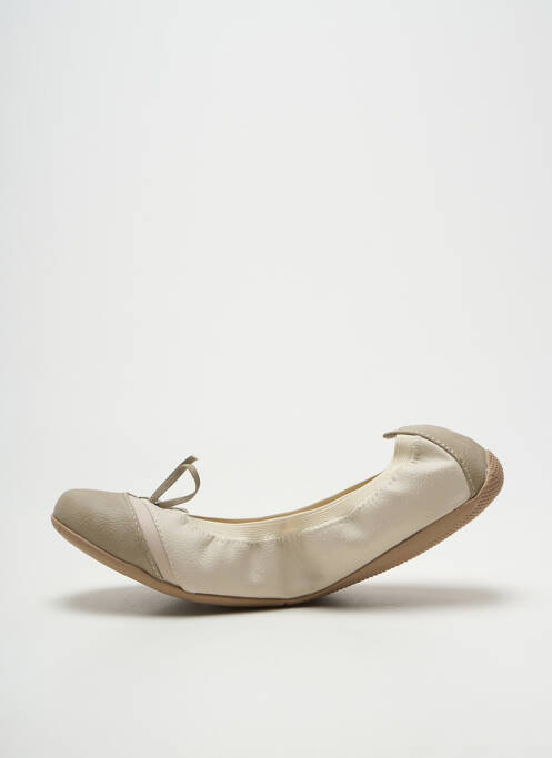 Ballerines bout rond talon plat jusqu'à 3cm gris LES P'TITES BOMBES femme