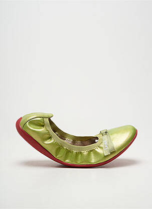 Ballerines matière lisse talon plat jusqu'à 3cm vert LES P'TITES BOMBES femme