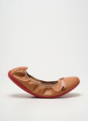 Ballerines bout rond talon plat jusqu'à 3cm marron LES P'TITES BOMBES femme