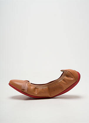 Ballerines bout rond talon plat jusqu'à 3cm marron LES P'TITES BOMBES femme