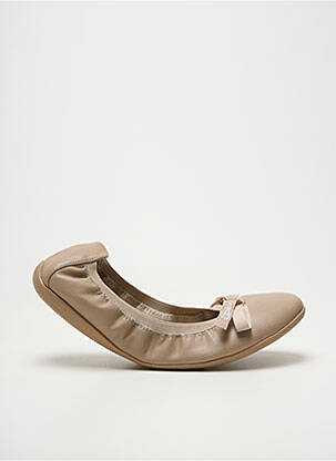Ballerines bout rond talon plat jusqu'à 3cm beige LES P'TITES BOMBES femme