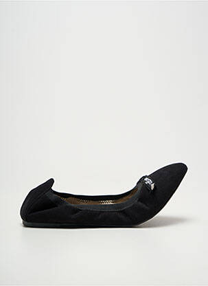 Ballerines chiquet talon plat jusqu'à 3cm noir LES P'TITES BOMBES femme