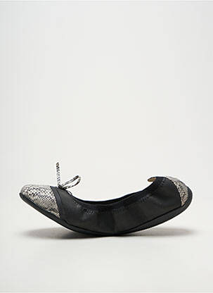 Ballerines bout rond talon plat jusqu'à 3cm noir LES P'TITES BOMBES femme