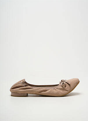 Ballerines bout carré talon plat jusqu'à 3cm beige LES P'TITES BOMBES femme