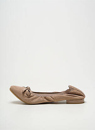 Ballerines bout carré talon plat jusqu'à 3cm beige LES P'TITES BOMBES femme