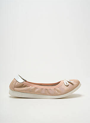 Ballerines tissage satiné talon plat jusqu'à 3cm rose LES P'TITES BOMBES femme