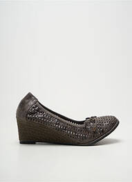 Escarpins tissage satiné talon de 4 à 6cm gris LES P'TITES BOMBES femme
