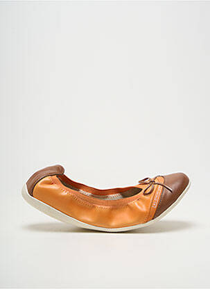 Ballerines bout rond talon plat jusqu'à 3cm orange LES P'TITES BOMBES femme