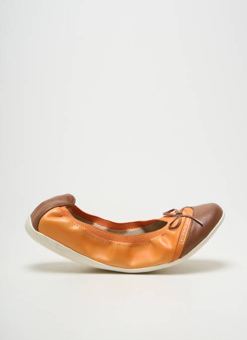 Ballerines bout rond talon plat jusqu'à 3cm orange LES P'TITES BOMBES femme