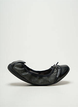 Ballerines tissage satiné talon plat jusqu'à 3cm gris LES P'TITES BOMBES femme