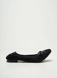 Ballerines tissage satiné talon plat jusqu'à 3cm noir LES P'TITES BOMBES femme