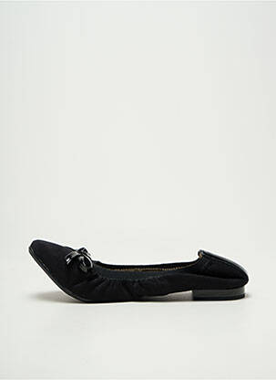 Ballerines tissage satiné talon plat jusqu'à 3cm noir LES P'TITES BOMBES femme