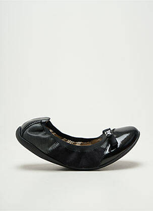 Ballerines tissage satiné talon plat jusqu'à 3cm noir LES P'TITES BOMBES femme