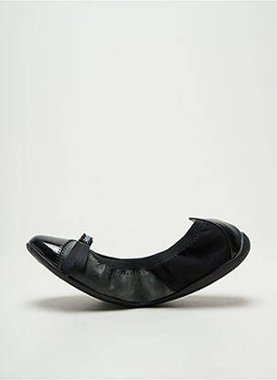 Ballerines tissage satiné talon plat jusqu'à 3cm noir LES P'TITES BOMBES femme