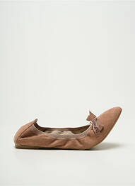 Ballerines chiquet talon plat jusqu'à 3cm beige LES P'TITES BOMBES femme