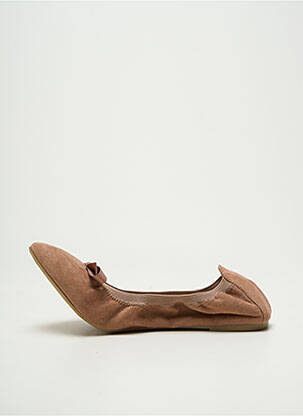 Ballerines chiquet talon plat jusqu'à 3cm beige LES P'TITES BOMBES femme