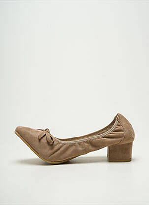 Escarpins talon bottier talon de 4 à 6cm beige LES P'TITES BOMBES femme