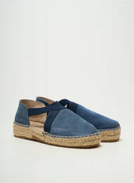 Espadrilles bout rond talon plat jusqu'à 3cm bleu LA MAISON DE L'ESPADRILLE femme
