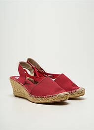 Espadrilles bout rond talon de 7 à 9cm violet LA MAISON DE L'ESPADRILLE femme