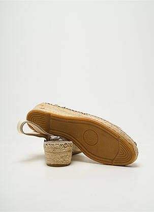 Sandales/nu pieds bout ouvert talon de 4 à 6cm beige LA MAISON DE L'ESPADRILLE femme