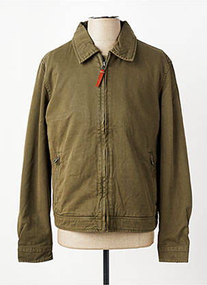 Veste casual fermeture boutonnée sur le devant vert DAYTONA homme