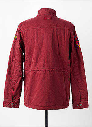 Blouson fermeture zippée sous rabat pressionné rouge DAYTONA homme